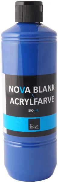Nova akrylfärg blank 500 ml. Blå