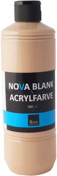Nova akrylfärg blank 500 ml. Hud/Beige