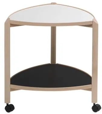 Thomsen Furniture Visit bord på hjul - bok/melamin - naturlig bok - 55x50x50 cm
