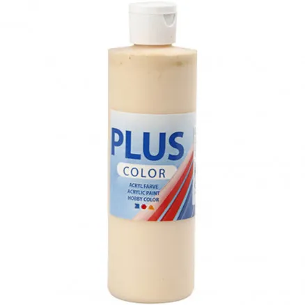Plus Color hobbyfärg, ljus puder, 250 ml/ 1 fl.