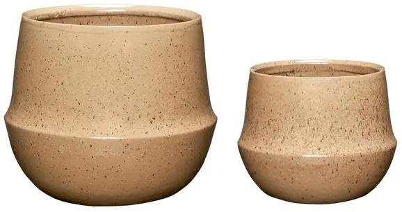 Hübsch Vibe Blomkruka Sand Set med 2
