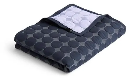 HAY Mega Dot Organic Överkast 195x245 Midnight Blue