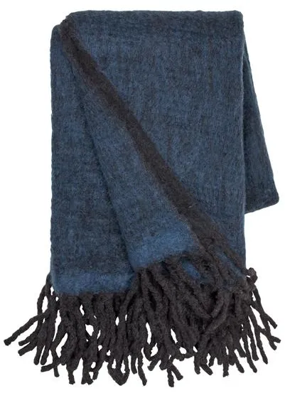 Cozy Living Mathea Filt Melange Royal Blue/Noir